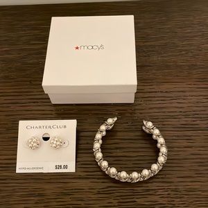 Women’s Charter Club Bracelet and Earrings Set